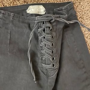 Free People Lace Up Waist Pants